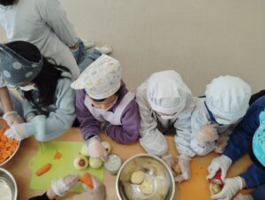 カレー作りをしたよ